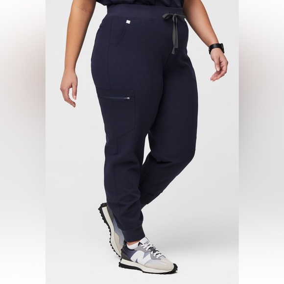 Figs Pants - FIGS Zamora High Waisted Jogger Women’s Scrub Pants-Size Large-Navy Blue